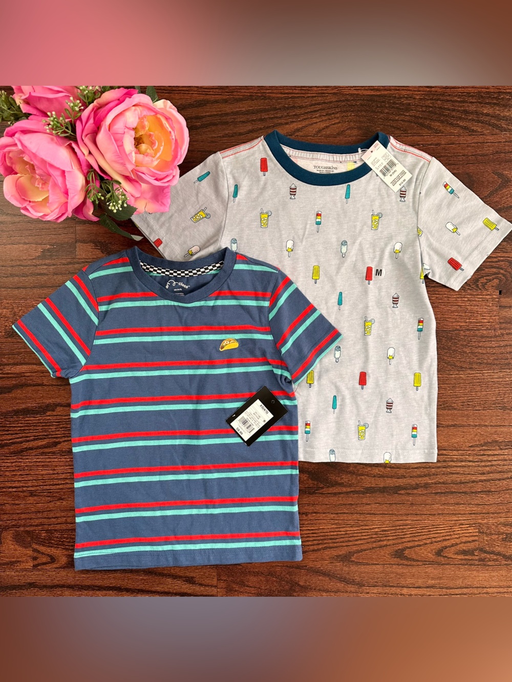 NWT bundle of two short sleeved tees, size 5